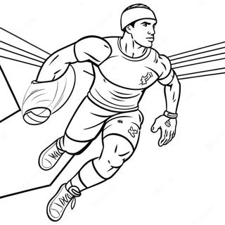 Under Armour Athlete In Action Coloring Page 64693-52015