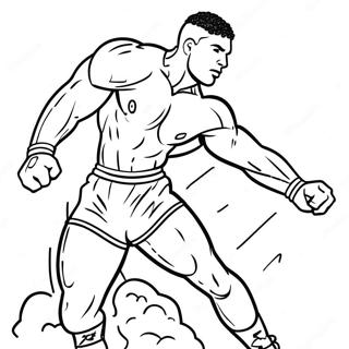 Under Armour Athlete In Action Coloring Page 64693-52016