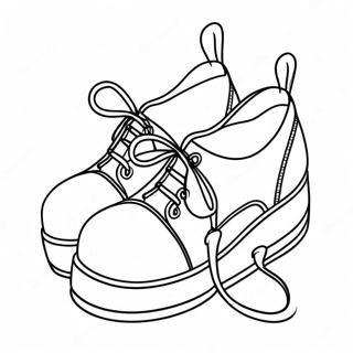 Girl Shoes Coloring Pages