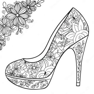 Stylish High Heels Coloring Page 64713-52033