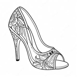 Stylish High Heels Coloring Page 64713-52035