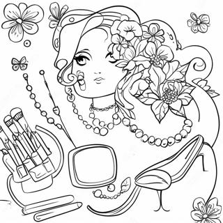 Stylish Accessories Coloring Page 6472-5333