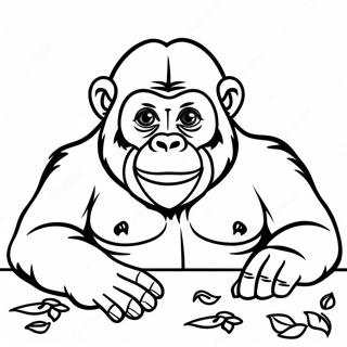 Goodnight Gorilla Coloring Page 64732-52047