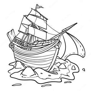 Shipwreck Scene Coloring Page 64742-52062