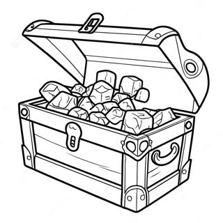 Treasure Chest At Shipwreck Coloring Page 64743-52054