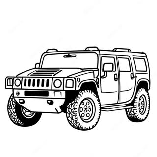 Hummer Coloring Page 64752-52058