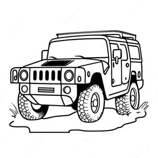 Classic Hummer Off Road Coloring Page 64753-52065