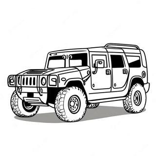 Classic Hummer Off Road Coloring Page 64753-52067