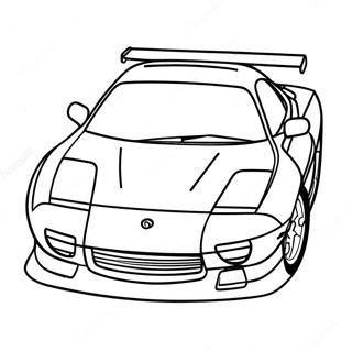 Rx7 Sports Car Coloring Page 64762-52071