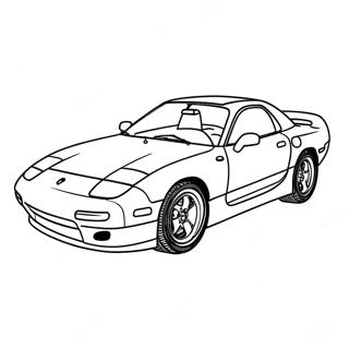 Rx7 Sports Car Coloring Page 64762-52072