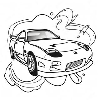 Rx7 Drift Racing Coloring Page 64763-52073