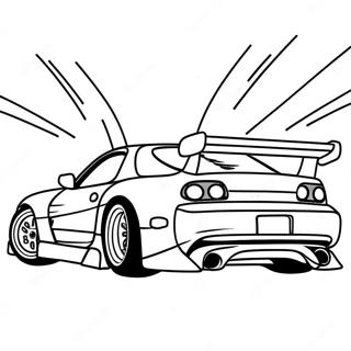 Rx7 Drift Racing Coloring Page 64763-52074