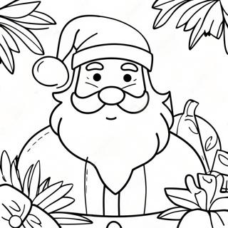 Tropical Christmas Coloring Pages