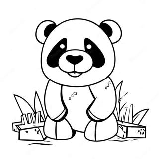 Minecraft Panda Coloring Pages