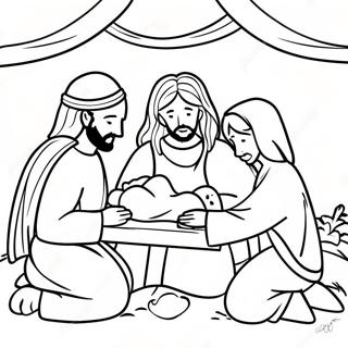 Jesus Birth Coloring Pages