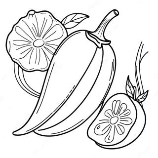 Chili Coloring Pages