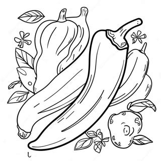 Chili Pepper Coloring Page 64862-52152