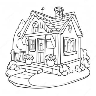 Cozy Cottage Coloring Page 64873-52161