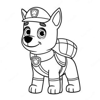 Adventurous Tracker Paw Patrol Coloring Page 64893-52179