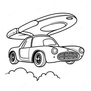 Flying Car Coloring Pages