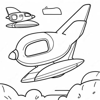 Futuristic Flying Car Coloring Page 64913-52198