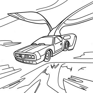 Futuristic Flying Car Coloring Page 64913-52200