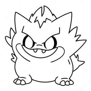 Gengar Coloring Page 6491-5346