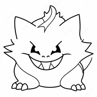 Gengar Coloring Page 6491-5348