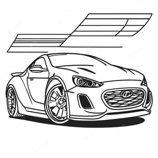 Sporty Hyundai Car Coloring Page 64933-52209