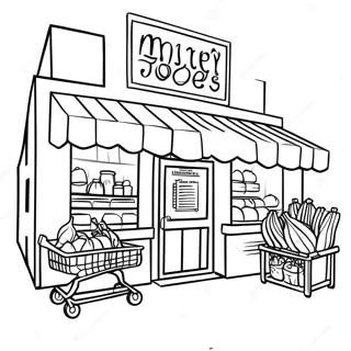 Trader Joe S Grocery Store Coloring Page 64943-52217