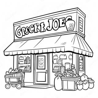 Trader Joe S Grocery Store Coloring Page 64943-52218