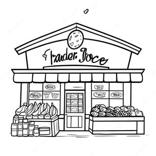 Trader Joe S Grocery Store Coloring Page 64943-52220