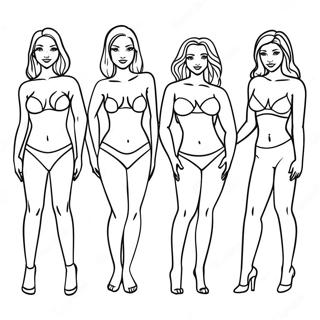 Diverse Body Shapes Coloring Page 64993-52260