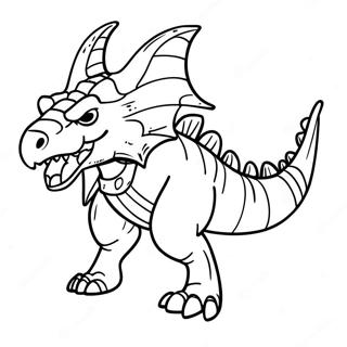 Fierce Scorpius Rex Roaring Coloring Page 65003-52266