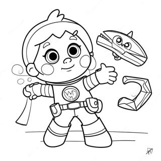 Super Why In Action Coloring Page 6502-5357