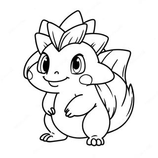 Cyndaquil Coloring Pages