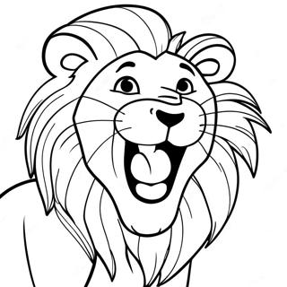 Alex The Lion Roaring Coloring Page 65063-52310