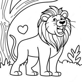 Alex The Lion Roaring Coloring Page 65063-52311