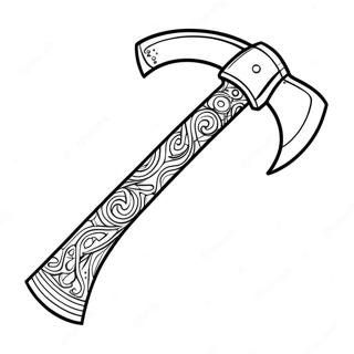 Axe Coloring Pages