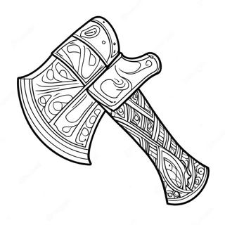 Axe Coloring Page 65102-52339