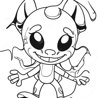 Bendy With Scary Features Coloring Page 65113-52351