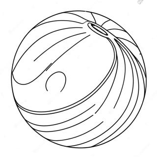 Beach Ball Coloring Page 6511-5363