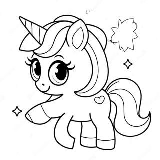 Kawaii Chibi Unicorn Coloring Page 65122-52358