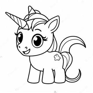 Kawaii Chibi Unicorn Coloring Page 65122-52360