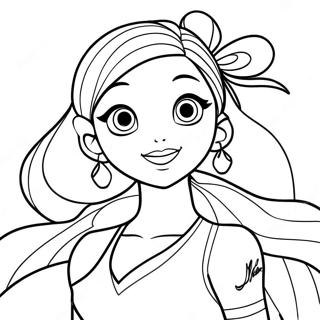 Winx Club Musa Coloring Pages