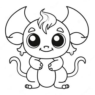 Cute Oni With Big Eyes Coloring Page 65173-52397