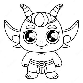 Cute Oni With Big Eyes Coloring Page 65173-52398