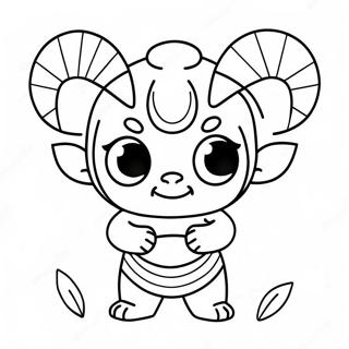 Cute Oni With Big Eyes Coloring Page 65173-52399