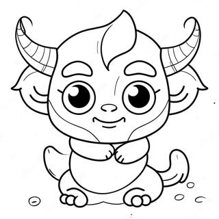 Cute Oni With Big Eyes Coloring Page 65173-52400