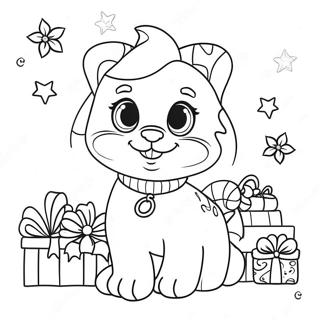 Lisa Frank Christmas Tree Coloring Page 65182-52404